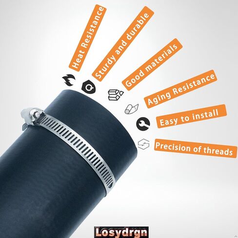 Gasoline Fuel Filler Neck Hose 2 inches Inside 45 degree Reinforced Gas tank (2" ID 15 7/8" Long) with 4 Hose Clamps（1 Pack) in Saudi Arabia