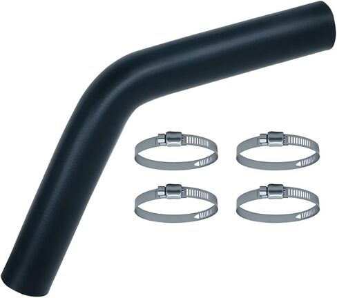 2" Gasoline Fuel Filler Neck Hose with 4 Clamps - 15 7/8" Length Gas Tank Hose Replacement (45 Degree) in Kuwait