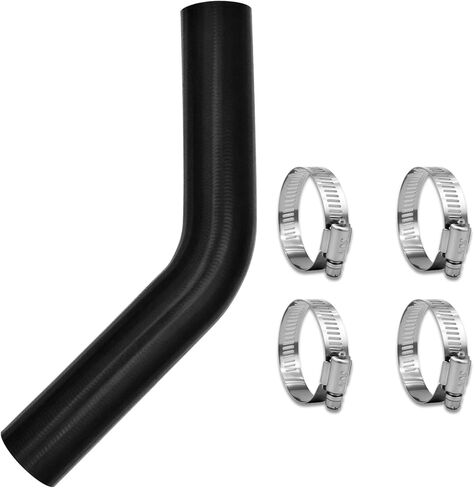 Gasoline Fuel Filler Neck Hose with 4 Clamps- 45 degree, 2" ID 15 7/8" Long- 2 inches Inside Diameter, Reinforced Gas tank filler hose （1pc） in Kuwait