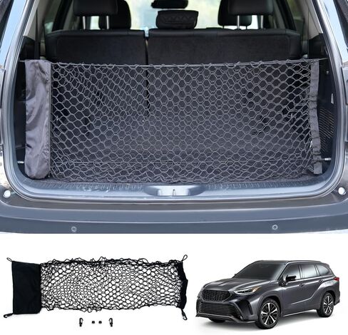 Cargo Net Compatible with 2022-2026 Ford Maverick Truck Bed Cargo Net with Storage Bag 3.28'×1.15' Double Layer Envelope Style Dense Mesh Trunk Organizer for 2025 Maverick Exterior Accessories in Kuwait