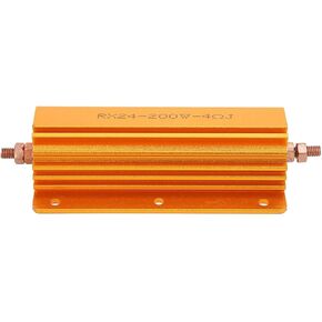 1 قطعة RX24 200 واط الألومنيوم الطاقة معدن شل حالة Wirewound المقاوم 1R 2R 4R 8R أوم (RX24 200W4R 1 قطعة) in Kuwait