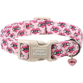Unique Style Paws Summer Dog Collar, Cute Girl Dog Collar with Flower Pattern, Comfy&Breathable Puppy Collar for Dog,Cats Gifts in Kuwait