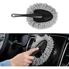 Car Dash Duster Brush, Soft Microfiber Multi-Functional Auto Dash Dust Cleaning Brush, Scratch Free Dusting Tool for Cleaning Vehicle Home Kitchen Computer, Car Accessories (Blue) in Kuwait