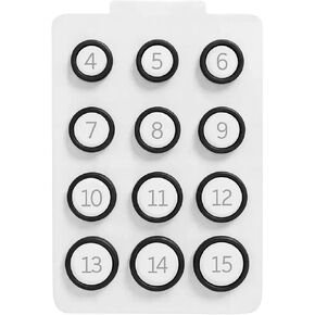 مجموعة تحجيم لخاتم Oura 4، أداة قياس الإصبع الاحترافية لمشتري الخواتم الذكية، تحديد حجم الخاتم المثالي قبل الشراء، تتضمن المقاس من 4 إلى 15 لاختبار الملاءمة الشامل in Kuwait