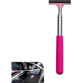 Car Side Mirror Squeegee, Retractable Car Rearview Mirror Wiper, Auto Mirror Squeegee, Car Cleaning Tool for Rainy Foggy Weather, Universal Auto Accessories (Black) in Kuwait