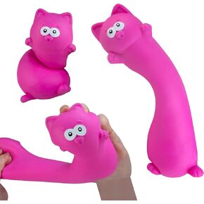 قطة عملاقة قابلة للتمدد من ORB Easy Sqweezy Pets - تمتد حتى 5 أقدام - لعبة إسفنجية أرجوانية كبيرة الحجم كبيرة الحجم، قابلة للتمدد والضغط لتخفيف التوتر - لعبة تململ حسية ممتعة للأطفال والكبار in Kuwait