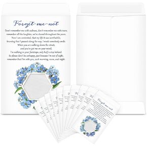 50 قطعة من مغلفات Forget Me Not Seed مع نافذة شفافة لتنظيم البذور وحقيبة تخزين قابلة للإغلاق للاحتفال بحزم الحياة للجنازات وفقدان أحبائك in Kuwait