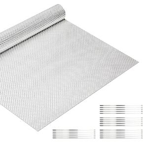 Aluminum Exhaust Heat Shield with 20 Stainless Steel Cable Ties, Automotive Heat Protection Shield for Exhaust Muffler Engine (79" x 16") in Saudi Arabia