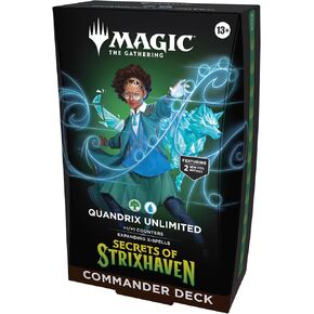 Magic: The Gathering Secrets of Strixhaven Commander Deck - Quandrix Unlimited (100-Card Deck, Deck Box + Accessories) in Kuwait