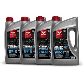 TRIAX XTerra 4T 20W-50 V-TWIN Full Synthetic Engine Oil | Exceeds JASO MA2 & API SL/SM/SN | True All Season (1 Gallon) in Saudi Arabia