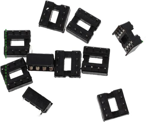 ABIK-5 قطعة 10 واط واط 100 أوم 5% مقاومات أسمنتية سلكية محورية و 10 قطعة 8 دبوس DIP IC مآخذ محول اللحيم نوع المقبس in Kuwait