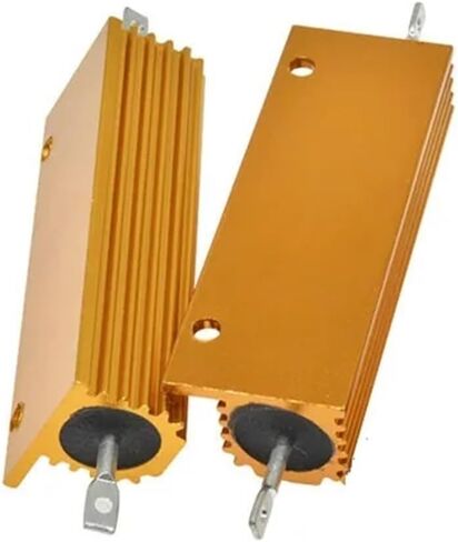 100W الألومنيوم الطاقة معدن شل حالة Wirewound المقاوم ± 5٪ 0.1R 0.5R 1R 2R 6R 8R 10R 20R 100R 1K أوم الألومنيوم شل المقاوم (4R) in Kuwait