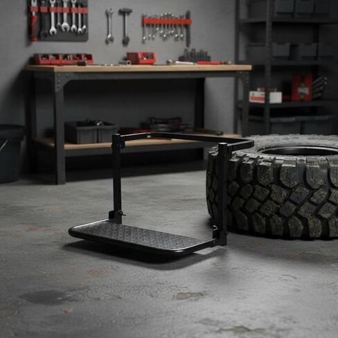 Tire Mounted Step Non-Slip Surface Truck Tire Footstep Portable Vehicle Accessory for Roof Access, Outdoor Adventure, Outdoor in Kuwait