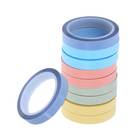 Healeved Removable Writable Sticky Tabs Tape 6mm X 5m, Adhesive Index Page Markers for Office and School, 10 Rolls Pastel Colors in Kuwait