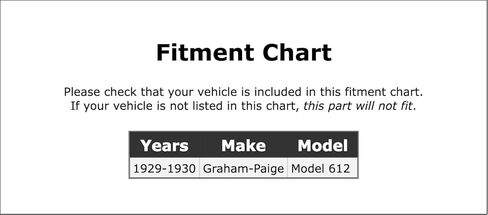 Ignition Contact Set Compatible With Graham-Paige Model 612 1929 1930 PC-842766 in Kuwait