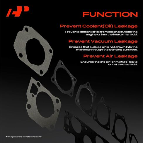 A-Premium Upper Fuel Injection Plenum Gasket Set Compatible with Honda Accord 1998-2002 & Acura CL 1997-1999, 3.0L in Kuwait