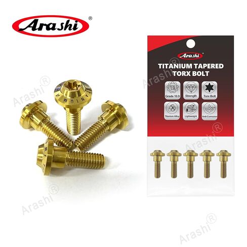 Arashi 10 Pcs M6x20mm Titanium Alloy Front Brake Disc Rotors Mounting Bolts Screws for Yamaha YZF R1 R6 R7 FZ1 FZ6 FZ8 MT09 FZ09 MT10 FZ10 XJ6 XTZ700 XTZ1200 XV1700PC Vmax1700 XV1900 in Kuwait