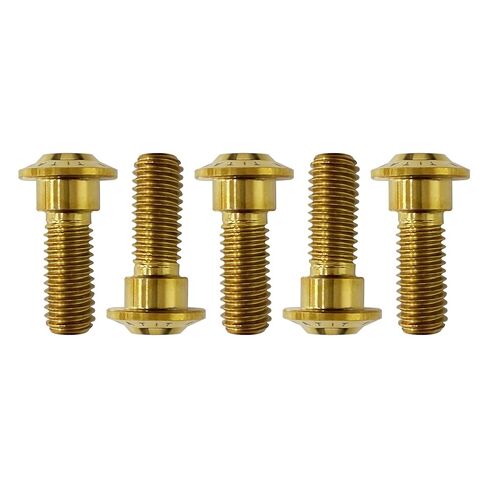 Arashi 5 قطع M8x22mm سبائك التيتانيوم الخلفية قرص الفرامل الدوار تصاعد مسامير ل GSXR 600 750 1000 1300 Hayabusa SV 650 1000، YZF R1 R6 R7 MT07 FZ07 MT09 FZ09، NC700 S X، G310GS ABS، ذهبي in Kuwait