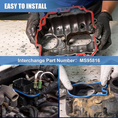Sorello MS 95816 Fuel Injection Plenum Gasket Fit for Chevy S10 C1500 Pickup Silverado Express 1500 2500 Blazer Astro, for GMC Jimmy K1500 Savana Sierra Sonoma Oldsmobile 4.3L 1996-2007 MS95816 in Kuwait