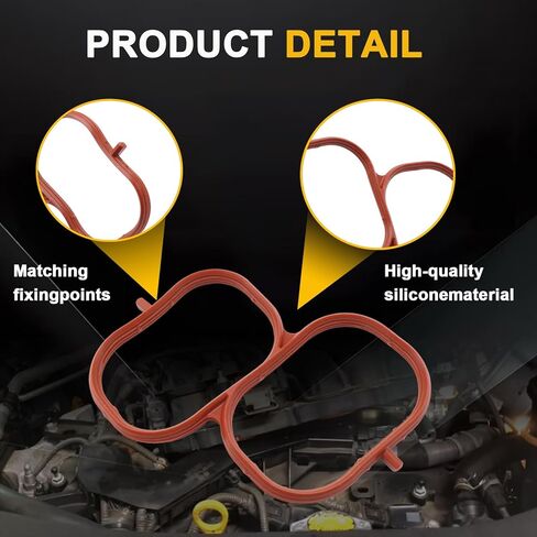 3PCS Upper Intake Manifold Plenum Gasket Set Compatible with Toyota Camry Avalon Highlander Sienna RAV4 for Lexus ES350 RX350 3.5L V6, Replaces 17176-0P020 17176-31040 17176-31090 in Kuwait