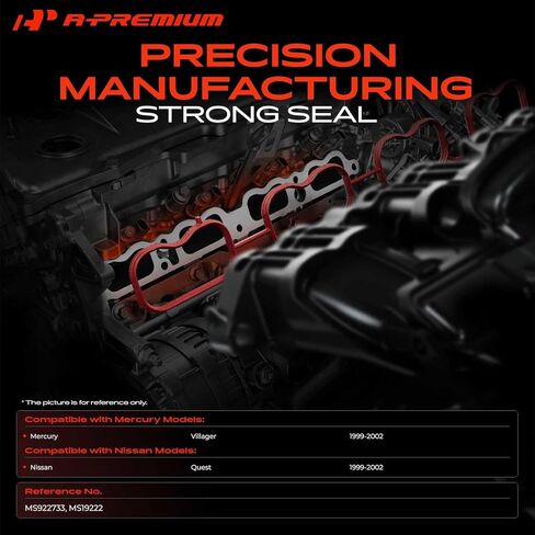 A-Premium Upper Fuel Injection Plenum Gasket Set Compatible with Nissan Quest & Mercury Villager, 1999 2000 2001 2002 in Kuwait