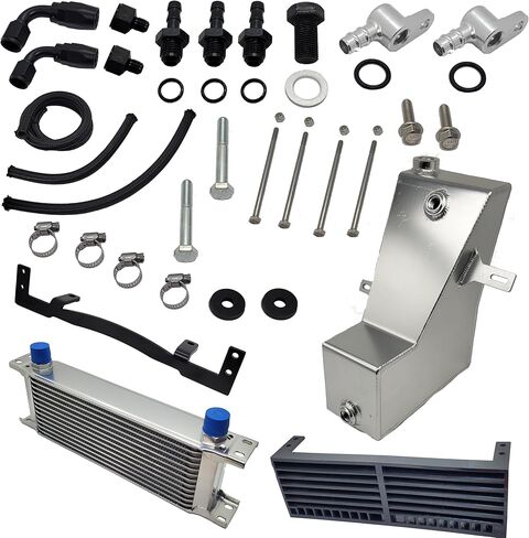 خزان زيت عالي السعة مطور من Zoom Parts Zoom Parts، ومبرد زيت أكبر، وتركيبات وخطوط لـ 1999-2007 Honda trx400ex & 2008-2014 Trx400x in Kuwait
