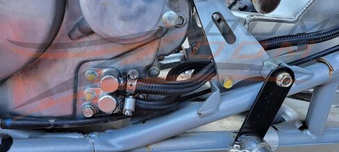 خزان زيت عالي السعة مطور من Zoom Parts Zoom Parts، ومبرد زيت أكبر، وتركيبات وخطوط لـ 1999-2007 Honda trx400ex & 2008-2014 Trx400x in Kuwait