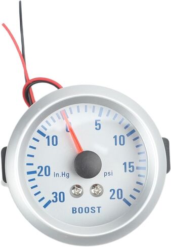 مقياس توربو 52 مم -30 إلى 20 رطل لكل بوصة مربعة، مجموعة تعديل السيارة LED الزرقاء أنظمة 12 فولت، مقياس ضغط دقيق مع مستشعر وأنبوب in Kuwait