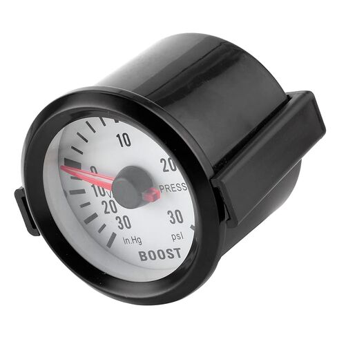 مقياس ضغط الفراغ العالمي Estink Turbo Boost 52 مم من 0 إلى 30 رطل لكل بوصة مربعة 12 فولت تيار مستمر، قرص LED أزرق، مقياس مؤشر بلاستيكي لمحركات السيارات، سهل القراءة والتركيب السريع in Kuwait