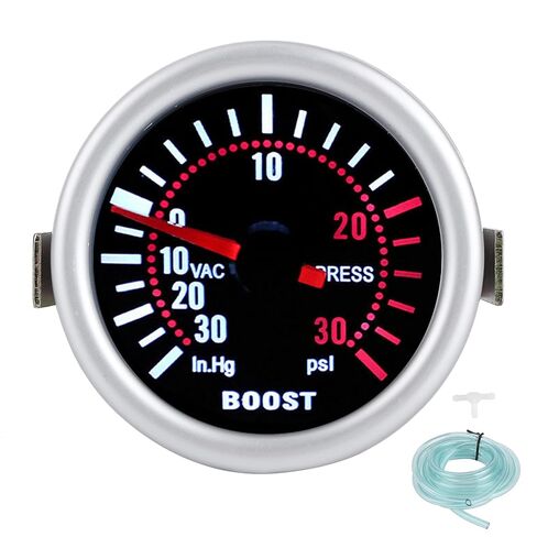 Keenso Boost Gauge,Numbers and Pointing Clearly Show the Turbo Boost,the Lighting on the Dial with High Accuracy,Fit for Most 12v Vehicles in Kuwait
