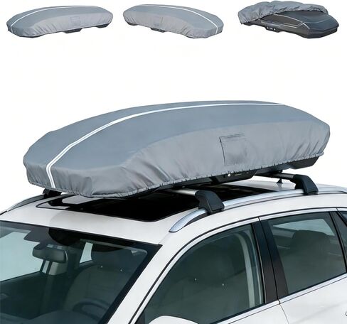 93x37x18 Inch Roof Box Cover, Waterproof Heavy-Duty, Compatible with Thule Motion XL/XXL/Vector, Yakima, Perflex, 600D Oxford Fabric with UV Protection, All-Weather Outdoor Use – Storage Bag Included in Kuwait