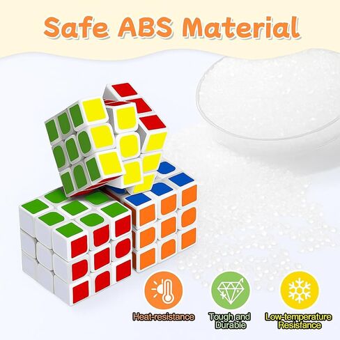 24 Pack Mini Puzzle Cubes Party Favors for Kids, 3x3 Mini Magic Cube Puzzle Prize Set for Kids School Rewards, 1.18inch Bulk Small Toys for Party, Birthday, Christmas Stocking in Kuwait