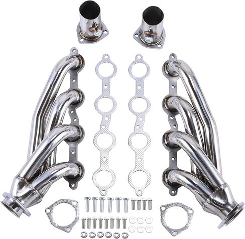 Exhaust Header For Chevy C10 Chevelle Camaro Caprice Impala Malibu LS1 LS2 LS6 LS7 LSX，For GM Gen III/IV 4.8L/5.3L/5.7L/6.0L/6.2L LS engines (LS1/LS2/LS3/LS6/LS7) Exhaust Headers Manifold in Kuwait