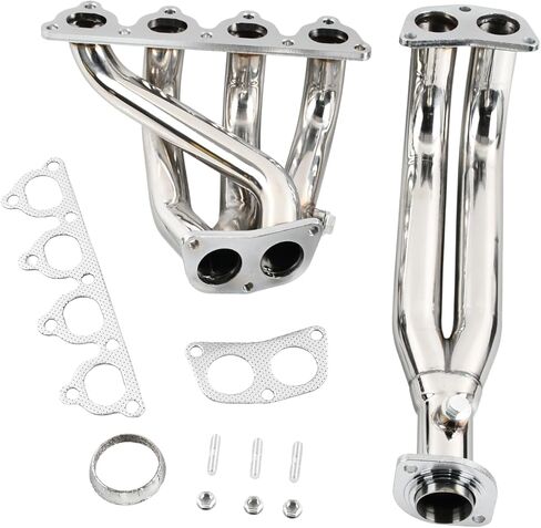 رأس العادم متوافق مع 1988-2000 Honda Civic D-series EJ EG EH EK D15 1988 1989 1990 1991 1992 1993 1994 1995 1996 1997 1998 1999 2000 in Kuwait