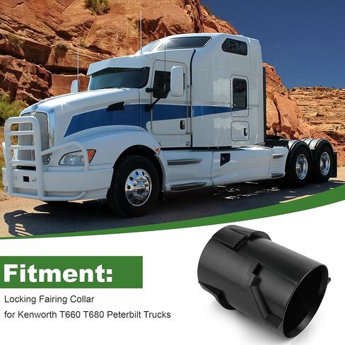 A18-1002 Locking Fairing Collar for Kenworth T660 T680 & Peterbilt Trucks, High-Strength Composite Fairing Stabilizer in Kuwait