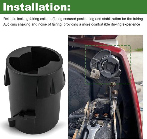 A18-1002 Locking Fairing Collar for Kenworth T660 T680 & Peterbilt Trucks, High-Strength Composite Fairing Stabilizer in Kuwait