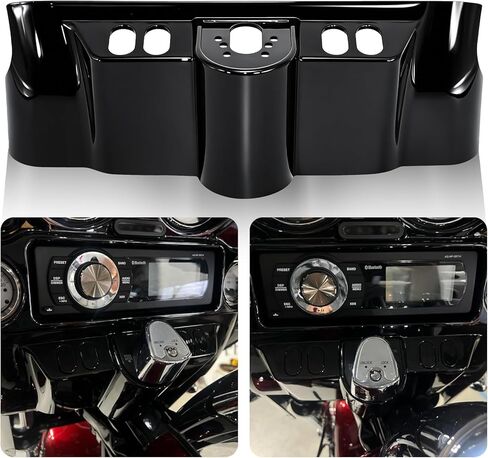 لوحة انسيابية داخلية ABS باللون الأسود الزاهي مع مجموعة غطاء التبديل لدراجات Harley Touring Street glide 2006-2013 وElectra glide، موديلات Ultra Classic 1996-2013 in Kuwait