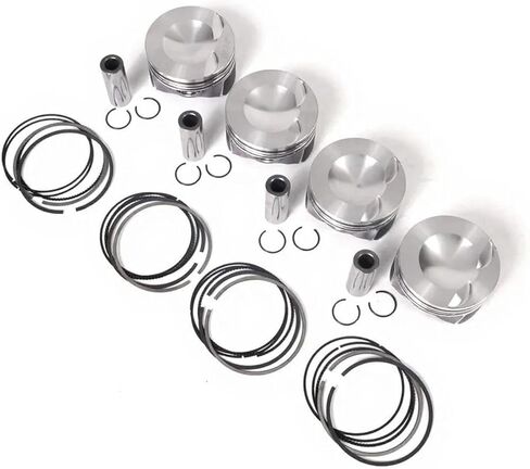 RACEORLY Pistons &Rings STD Φ82.5mm Φ21mm Compatible for 2.0 AUDI A4 Q5 VW GTI CDN CCZ CCTA OEM Spec Drop-in Fit in Kuwait