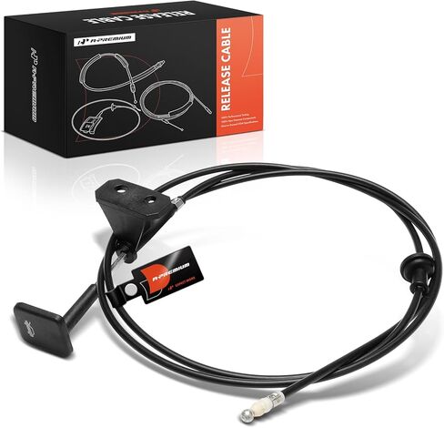 A-Premium Front Hood Latch Release Cable with Handle Compatible with Honda Element 2003-2008, 73 Inch in Kuwait