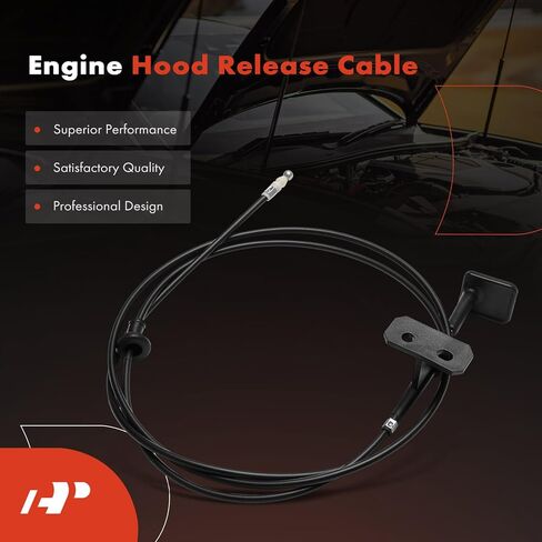 A-Premium Front Hood Latch Release Cable with Handle Compatible with Honda Element 2003-2008, 73 Inch in Kuwait
