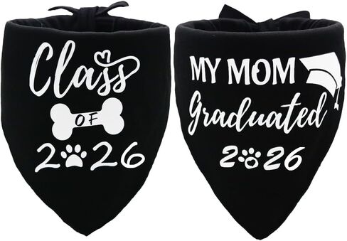Graduation Dog Bandana My Mom Graduated 2023 for Small Medium Large Pet Holiday Costume in Saudi Arabia