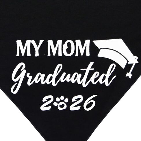 Graduation Dog Bandana My Mom Graduated 2023 for Small Medium Large Pet Holiday Costume in Saudi Arabia