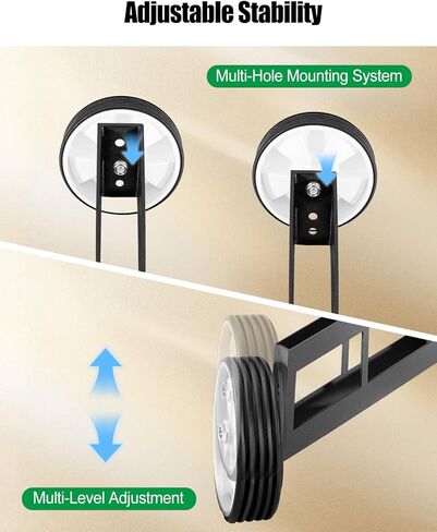 عجلات تدريب الدراجة الترابية متوافقة مع ماكينة الحلاقة MX350 MX400 MX500 MX650 الدراجة الصاروخية الترابية، طقم تثبيت مساعد قابل للتعديل للارتفاع، عجلات دعم من سبائك الصلب شديدة التحمل in Kuwait