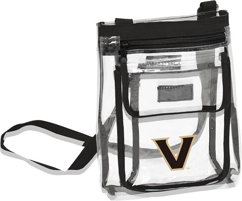 Logo Brands NCAA Maryland Terrapins Gameday Clear Crossbody Bag - Stadium Approved, Adjustable Strap, Two Pockets, Front Zipper Pocket in Saudi Arabia