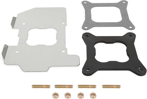 مجموعة درع الحرارة لمكربن ​​المحرك فاصل حشية عازل الألومنيوم 108-70 متوافق مع Holley Carbs 4010 4150 4160 in Kuwait