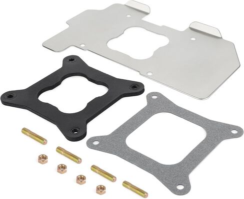 مجموعة درع الحرارة لمكربن ​​المحرك فاصل حشية عازل الألومنيوم 108-70 متوافق مع Holley Carbs 4010 4150 4160 in Kuwait