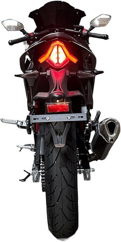 X22RR 250cc EFI دراجة نارية ذات 6 سرعات محقونة بالوقود، تستخدم في الشوارع والطرق السريعة، دراجة رياضية موفرة للوقود، 300 سم مكعب، تصميم شارع السباق مع لوحة رقمية بإطار أحمر وصدمات ذهبية in Kuwait