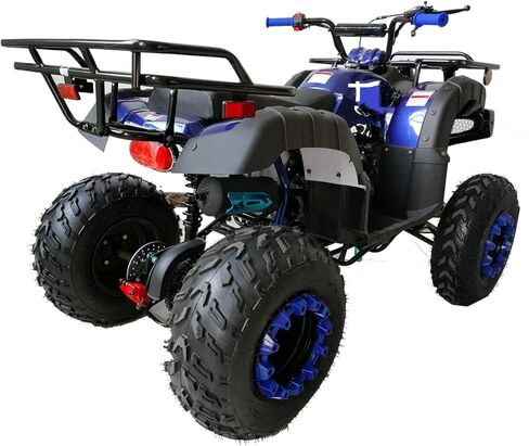 HHH 200cc ATV رباعية الحجم كاملة ATV كاملة الحجم كبيرة الحجم للبالغين والشباب، أضواء LED مطابقة الحافات وتلقائية مع عكس (أحمر) in Kuwait