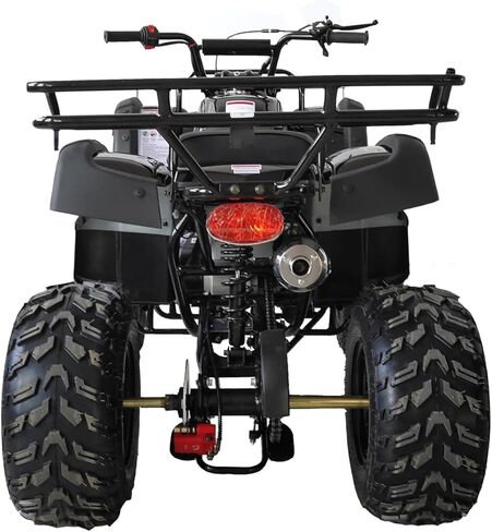 HHH 200cc ATV رباعية الحجم كاملة ATV كاملة الحجم كبيرة الحجم للبالغين والشباب، أضواء LED مطابقة الحافات وتلقائية مع عكس (أحمر) in Kuwait