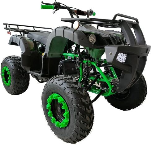 HHH 200cc ATV رباعية الحجم كاملة ATV كاملة الحجم كبيرة الحجم للبالغين والشباب، أضواء LED مطابقة الحافات وتلقائية مع عكس (أحمر) in Kuwait